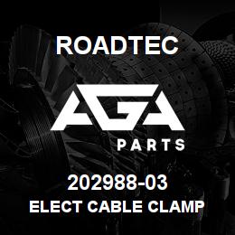 202988-03 Roadtec ELECT CABLE CLAMP | AGA Parts