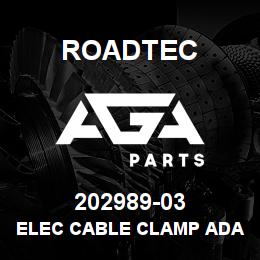 202989-03 Roadtec ELEC CABLE CLAMP ADAPTER 11-13.5 | AGA Parts