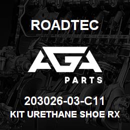 203026-03-C11 Roadtec KIT URETHANE SHOE RX-500 | AGA Parts