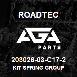 203026-03-C17-2 Roadtec KIT SPRING GROUP | AGA Parts