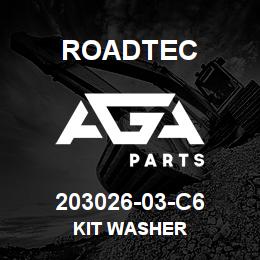 203026-03-C6 Roadtec KIT WASHER | AGA Parts