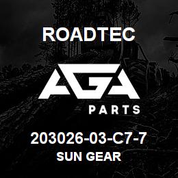 203026-03-C7-7 Roadtec SUN GEAR | AGA Parts