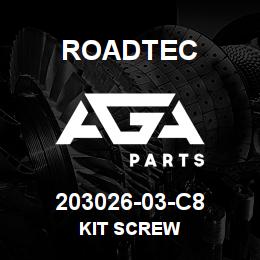 203026-03-C8 Roadtec KIT SCREW | AGA Parts