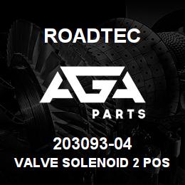 203093-04 Roadtec VALVE SOLENOID 2 POS.-3 WAY | AGA Parts