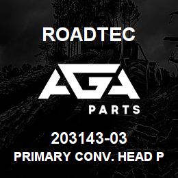 203143-03 Roadtec PRIMARY CONV. HEAD PULLEY SHAFT | AGA Parts
