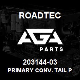 203144-03 Roadtec PRIMARY CONV. TAIL PULLEY SHAFT | AGA Parts