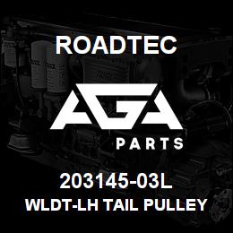 203145-03L Roadtec WLDT-LH TAIL PULLEY ADJ. PLATE | AGA Parts