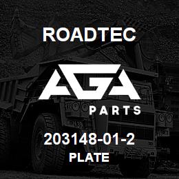 203148-01-2 Roadtec PLATE | AGA Parts