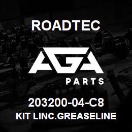 203200-04-C8 Roadtec KIT LINC.GREASELINE 6 K-A VALVE | AGA Parts