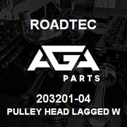 203201-04 Roadtec PULLEY HEAD LAGGED WING 12"OD 32"LG | AGA Parts