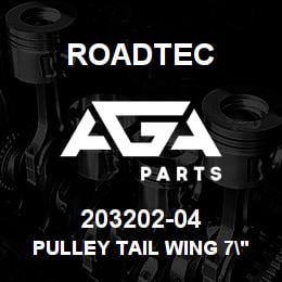 203202-04 Roadtec PULLEY TAIL WING 7"OD. X 32"LG. | AGA Parts
