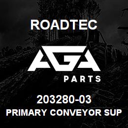 203280-03 Roadtec PRIMARY CONVEYOR SUPPORT ARM | AGA Parts