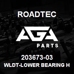 203673-03 Roadtec WLDT-LOWER BEARING HANGER,RP-175 | AGA Parts