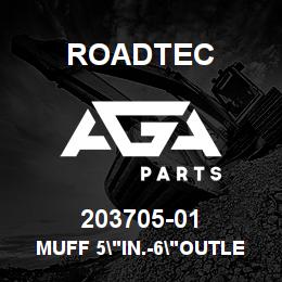 203705-01 Roadtec MUFF 5"IN.-6"OUTLET COWL SILENCER | AGA Parts