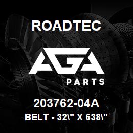 203762-04A Roadtec BELT - 32" X 638" NEL W/1" T-CLEAT | AGA Parts