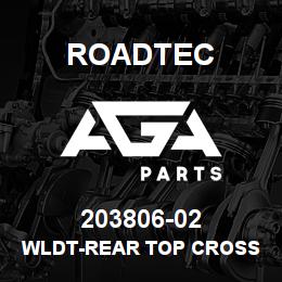 203806-02 Roadtec WLDT-REAR TOP CROSS SUPPORT-RX-500 | AGA Parts