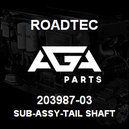 203987-03 Roadtec SUB-ASSY-TAIL SHAFT BEARING-RX-500 | AGA Parts