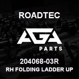 204068-03R Roadtec RH FOLDING LADDER UPPER SUPPORT | AGA Parts