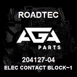 204127-04 Roadtec ELEC CONTACT BLOCK~1NO-1NC; SCREW | AGA Parts