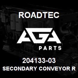 204133-03 Roadtec SECONDARY CONVEYOR RUBBER MUDFLAP | AGA Parts