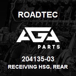 204135-03 Roadtec RECEIVING HSG. REAR BOTTOM RUBBER | AGA Parts