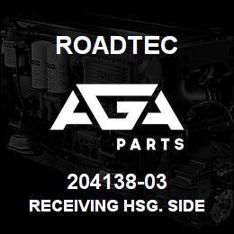 204138-03 Roadtec RECEIVING HSG. SIDE BOTTOM RUBBER | AGA Parts
