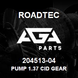 204513-04 Roadtec PUMP 1.37 CID GEAR | AGA Parts