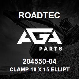 204550-04 Roadtec CLAMP 10 X 15 ELLIPTICAL | AGA Parts