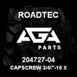 204727-04 Roadtec CAPSCREW 3/4"-10 X 2 1/4 S.H.C.S. | AGA Parts