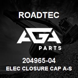 204965-04 Roadtec ELEC CLOSURE CAP A-SIZE RECEPTACLE | AGA Parts