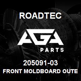 205091-03 Roadtec FRONT MOLDBOARD OUTER CLAMP BAR | AGA Parts