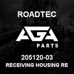 205120-03 Roadtec RECEIVING HOUSING REAR TOP RUBBER | AGA Parts
