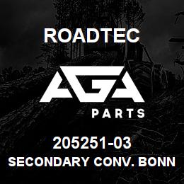 205251-03 Roadtec SECONDARY CONV. BONNET TOP RUBBER | AGA Parts