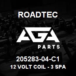 205283-04-C1 Roadtec 12 VOLT COIL - 3 SPADE CONNECTOR | AGA Parts