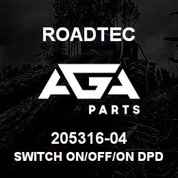 205316-04 Roadtec SWITCH ON/OFF/ON DPDT LEVER LOCK | AGA Parts