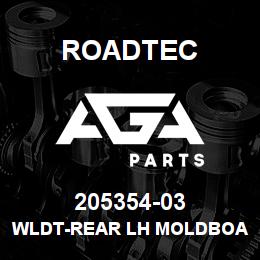 205354-03 Roadtec WLDT-REAR LH MOLDBOARD GUIDE | AGA Parts