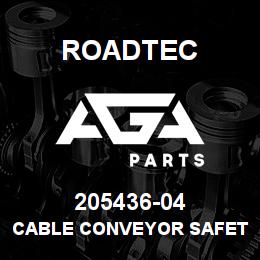 205436-04 Roadtec CABLE CONVEYOR SAFETY | AGA Parts