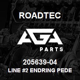 205639-04 Roadtec LINE #2 ENDRING PEDESTAL MACHINING | AGA Parts