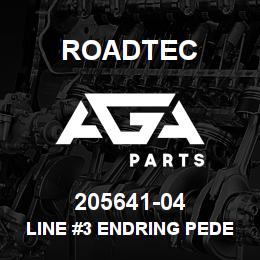 205641-04 Roadtec LINE #3 ENDRING PEDESTAL MACHINING | AGA Parts