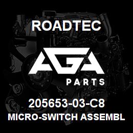 205653-03-C8 Roadtec MICRO-SWITCH ASSEMBLY | AGA Parts
