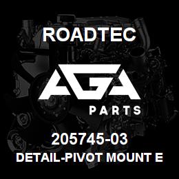 205745-03 Roadtec DETAIL-PIVOT MOUNT END CAP-EAGLE-10 | AGA Parts