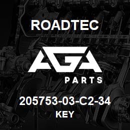 205753-03-C2-34 Roadtec KEY | AGA Parts