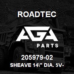 205979-02 Roadtec SHEAVE 14" DIA. 5V-12 GROOVE | AGA Parts