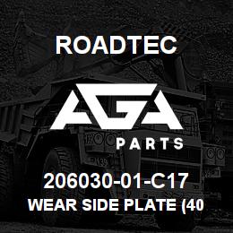 206030-01-C17 Roadtec WEAR SIDE PLATE (40 1/8") | AGA Parts