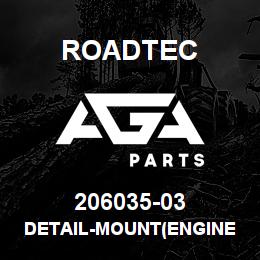 206035-03 Roadtec DETAIL-MOUNT(ENGINE SPEED POT) | AGA Parts