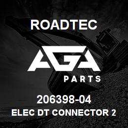 206398-04 Roadtec ELEC DT CONNECTOR 2 PIN RECEPTACLE | AGA Parts