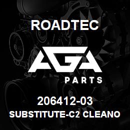 206412-03 Roadtec SUBSTITUTE-C2 CLEANOUT DOOR VALVE | AGA Parts