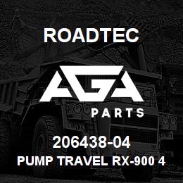 206438-04 Roadtec PUMP TRAVEL RX-900 4 TRAC | AGA Parts