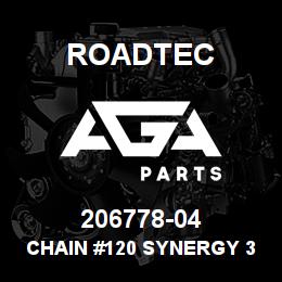206778-04 Roadtec CHAIN #120 SYNERGY 38 LINK+1 OFFSET | AGA Parts