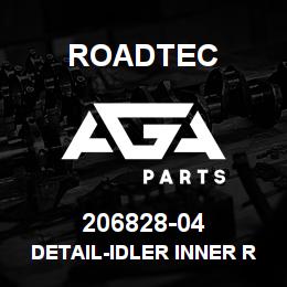 206828-04 Roadtec DETAIL-IDLER INNER RETAINER PLATE | AGA Parts